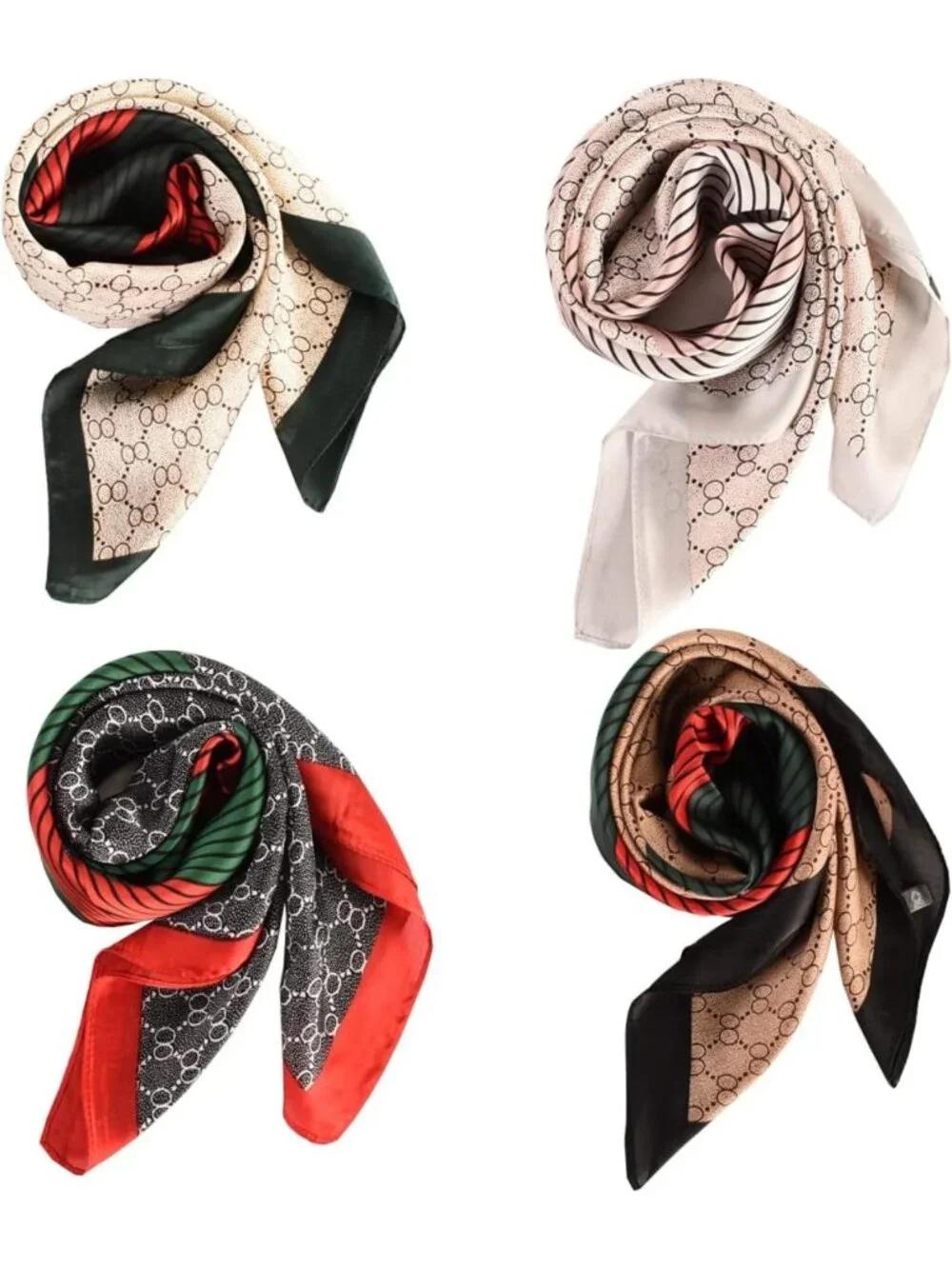 27.5 Inch Silk Head Scarf Bandana - Stylish Hair & Neck Accessory for Women